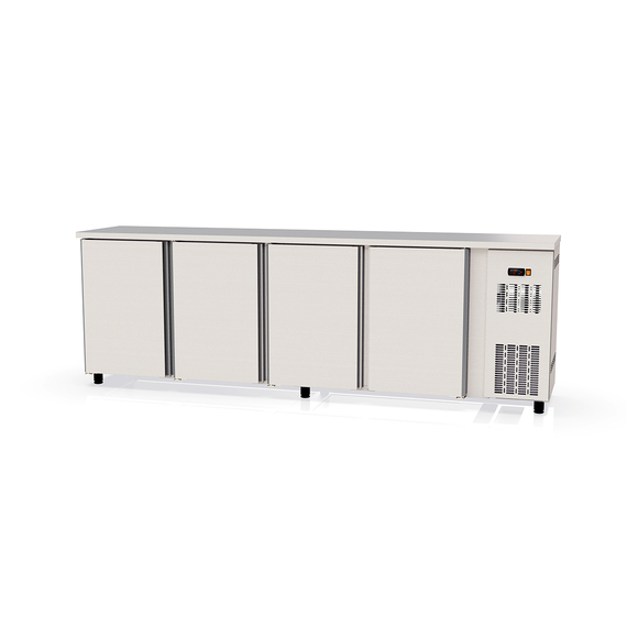 Vaiotec Topline Barkühltisch Edelstahl / 4 Türen, 2565 x 530 mm Vaiotec Topline Barkühltisch Edelstahl / 4 Türen, 2565 x 530 mm