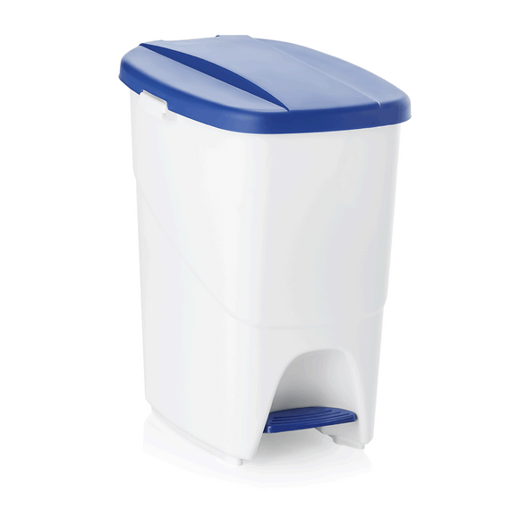 Was Germany Tretabfallbehälter, mit blauem Deckel, 25 ltr., 25 x 40 x 41,5 cm, Polypropylen Was Germany Tretabfallbehälter, mit blauem Deckel, 25 ltr., 25 x 40 x 41,5 cm, Polypropylen