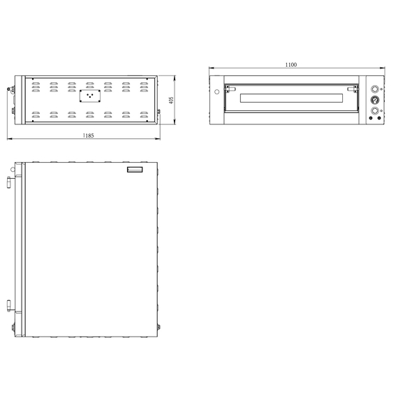 Vaiotec Topline Elektro Pizzaofen 6 x 34 cm (tiefe Version), 1100 x 1185 mm 8 Vaiotec Topline Elektro Pizzaofen 6 x 34 cm (tiefe Version), 1100 x 1185 mm