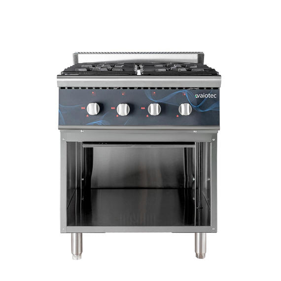 Vaiotec Gasherd - 4 Brenner 28,8 kW - offener Unterbau, 700 x 700 mm 1 Vaiotec Gasherd - 4 Brenner 28,8 kW - offener Unterbau, 700 x 700 mm