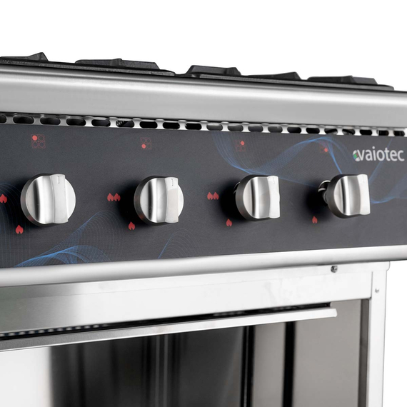 Vaiotec Gasherd - 4 Brenner 28,8 kW - offener Unterbau, 700 x 700 mm 2 Vaiotec Gasherd - 4 Brenner 28,8 kW - offener Unterbau, 700 x 700 mm