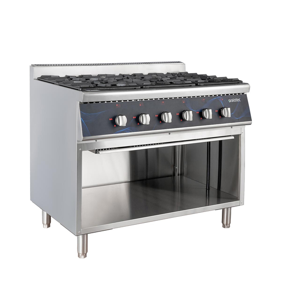 Vaiotec Gasherd - 6 Brenner 43,2 kW - offener Unterbau, 1100 x 700 mm Vaiotec Gasherd - 6 Brenner 43,2 kW - offener Unterbau, 1100 x 700 mm
