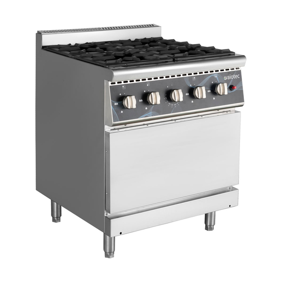 Vaiotec Gasherd - 4 Brenner 28,8 kW - mit Gasbackofen, 700 x 700 mm Vaiotec Gasherd - 4 Brenner 28,8 kW - mit Gasbackofen, 700 x 700 mm