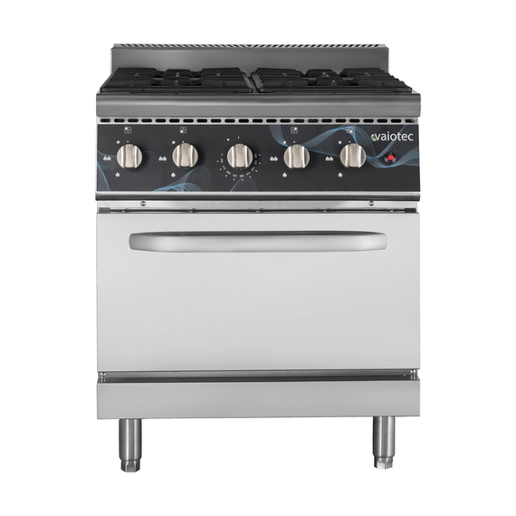 Vaiotec Gasherd - 4 Brenner 28,8 kW - mit Gasbackofen, 700 x 700 mm 2 Vaiotec Gasherd - 4 Brenner 28,8 kW - mit Gasbackofen, 700 x 700 mm