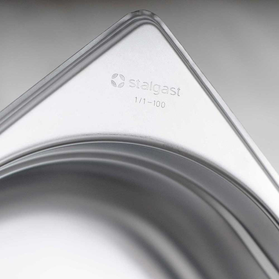 Stalgast Edelstahl Gastronormbehälter Serie STANDARD, GN 2/3 (100mm) 1 Stalgast Edelstahl Gastronormbehälter Serie STANDARD, GN 2/3 (100mm)