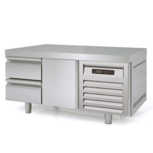 Vaiotec Topline Unterbaukühltisch / 2-fach GN 1/1 mit 2 Schubladen / 1 Tür, 1345 x 700 mm