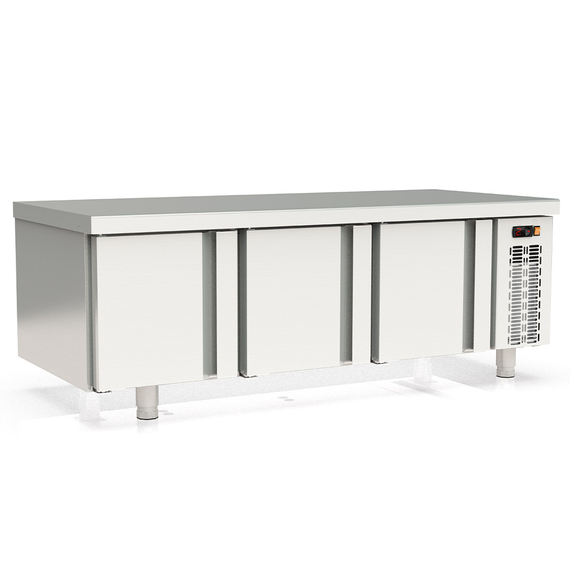 Vaiotec Topline Unterbaukühltisch (Slim) / 3-fach GN 1/1 mit 3 Türen, 1600 x 700 mm Vaiotec Topline Unterbaukühltisch (Slim) / 3-fach GN 1/1 mit 3 Türen, 1600 x 700 mm