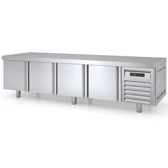 Vaiotec Topline Unterbaukühltisch / 4-fach GN 1/1 mit 4 Türen, 2245 x 700 mm Vaiotec Topline Unterbaukühltisch / 4-fach GN 1/1 mit 4 Türen, 2245 x 700 mm