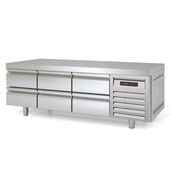 Vaiotec Topline Unterbaukühltisch / 3-fach GN 1/1 mit 6 Schubladen, 1795 x 700 mm Vaiotec Topline Unterbaukühltisch / 3-fach GN 1/1 mit 6 Schubladen, 1795 x 700 mm