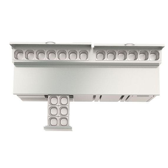 Vaiotec Topline Belegstation / 4-fach mit Türen, Edelstahlaufsatz, GN 1/4, 2245 x 700 mm 2 Vaiotec Topline Belegstation / 4-fach mit Türen, Edelstahlaufsatz, GN 1/4, 2245 x 700 mm