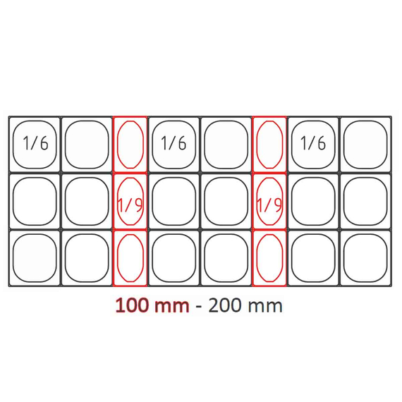 Vaiotec Topline Saladette / 3-fach mit Türen, Glasaufsatz schräg, GN 1/6 & 1/9, 1375 x 700 mm 1 Vaiotec Topline Saladette / 3-fach mit Türen, Glasaufsatz schräg, GN 1/6 & 1/9, 1375 x 700 mm