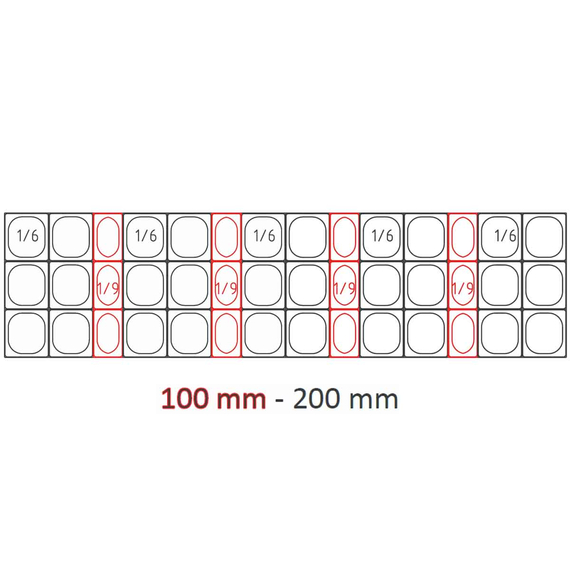 Vaiotec Topline Saladette / 5-fach mit Türen, Glasaufsatz schräg, GN 1/6 & 1/9, 2275 x 700 mm 1 Vaiotec Topline Saladette / 5-fach mit Türen, Glasaufsatz schräg, GN 1/6 & 1/9, 2275 x 700 mm