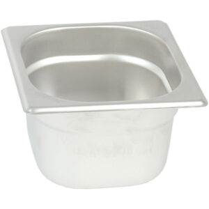 Stalgast Edelstahl Gastronormbehälter Serie STANDARD, GN 1/6 (100mm)