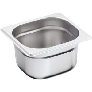 Stalgast Edelstahl Gastronormbehälter Serie BASIC, GN 1/6 (100mm)