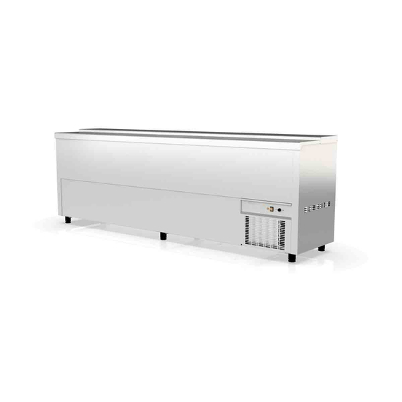 Vaiotec Topline Getränkekühltruhe mit 5 Edelstahlschiebedeckeln, 720 Liter, 2480 x 550 mm Vaiotec Topline Getränkekühltruhe mit 5 Edelstahlschiebedeckeln, 720 Liter, 2480 x 550 mm