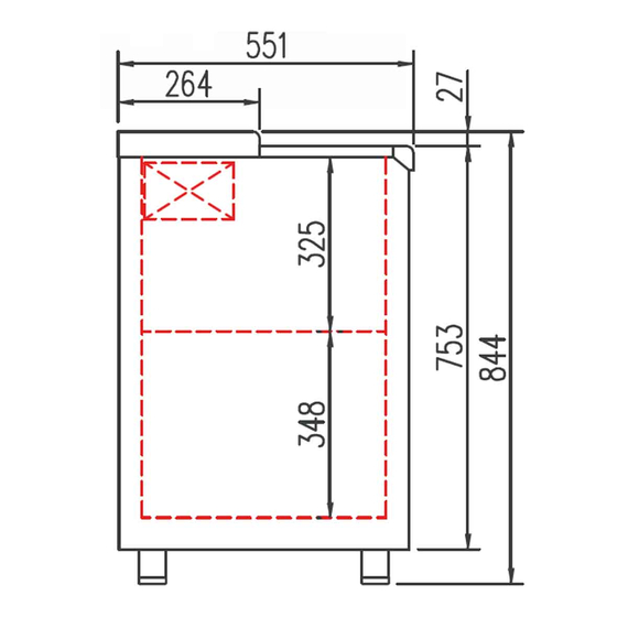 Vaiotec Topline Getränkekühltruhe mit 5 Edelstahlschiebedeckeln, 720 Liter, 2480 x 550 mm 4 Vaiotec Topline Getränkekühltruhe mit 5 Edelstahlschiebedeckeln, 720 Liter, 2480 x 550 mm