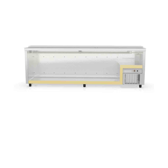 Vaiotec Topline Getränkekühltruhe mit 6 Edelstahlschiebedeckeln, 860 Liter, 2970 x 550 mm 1 Vaiotec Topline Getränkekühltruhe mit 6 Edelstahlschiebedeckeln, 860 Liter, 2970 x 550 mm