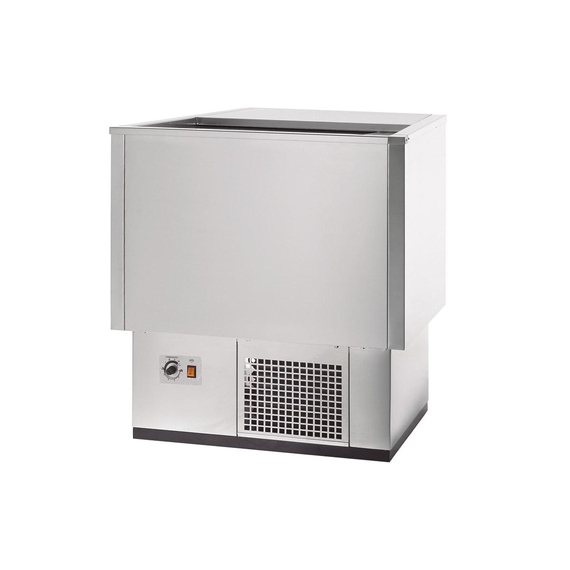Vaiotec Topline Getränkekühltruhe Edelstahl mit Edelstahlschiebedeckel, 129 Liter, 705 x 545 mm Vaiotec Topline Getränkekühltruhe Edelstahl mit Edelstahlschiebedeckel, 129 Liter, 705 x 545 mm