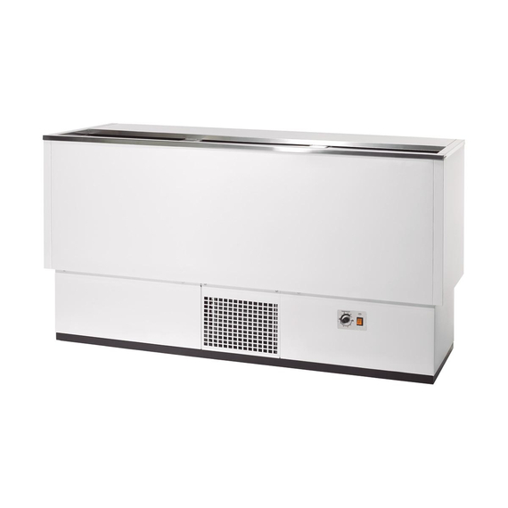 Vaiotec Topline Getränkekühltruhe Weiß mit Edelstahlschiebedeckel, 290 Liter, 1510 x 545 mm Vaiotec Topline Getränkekühltruhe Weiß mit Edelstahlschiebedeckel, 290 Liter, 1510 x 545 mm
