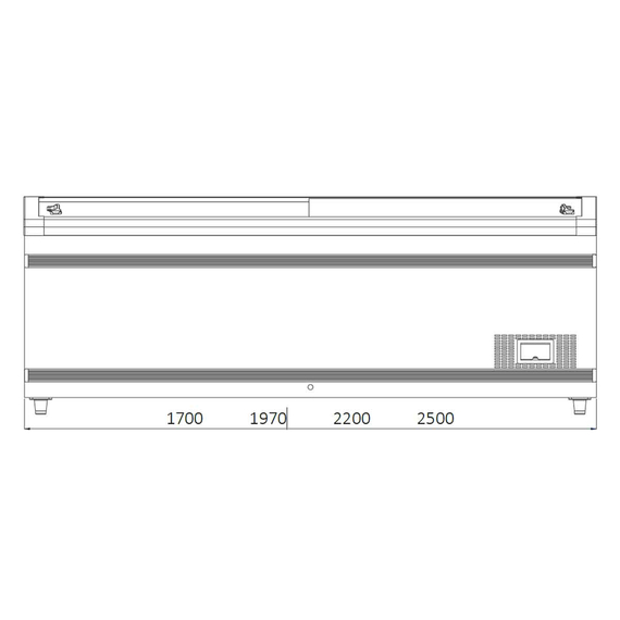 Vaiotec Topline Tiefkühltruhe 900 mit Glasschiebedeckel, Weiß, Kopfendtruhe für Kombinationen, LED, 1970 x 865 mm 1 Vaiotec Topline Tiefkühltruhe 900 mit Glasschiebedeckel, Weiß, Kopfendtruhe für Kombinationen, LED, 1970 x 865 mm