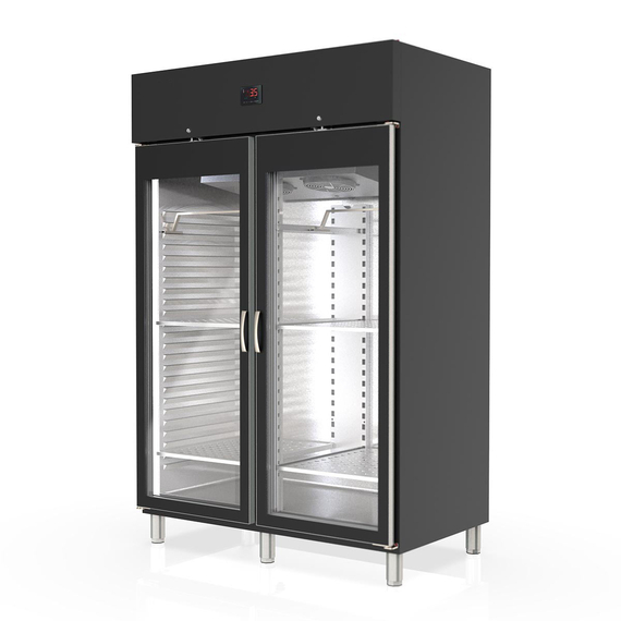 Vaiotec Topline Reifeschrank Dry-Aging Schwarz, 1404 Liter, 300 kg Fleisch, 1370 x 850 mm 2 Vaiotec Topline Reifeschrank Dry-Aging Schwarz, 1404 Liter, 300 kg Fleisch, 1370 x 850 mm