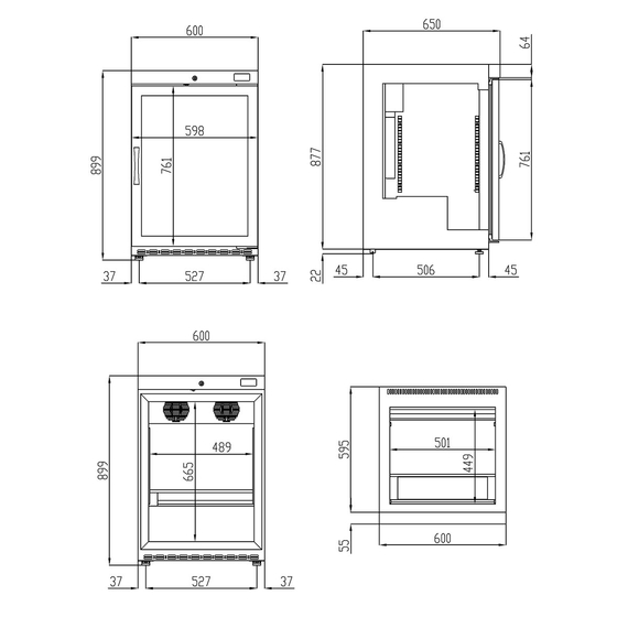 Vaiotec Topline Reifeschrank Dry-Aging Schwarz, 120 Liter, 20 kg Fleisch, 600 x 650 mm 2 Vaiotec Topline Reifeschrank Dry-Aging Schwarz, 120 Liter, 20 kg Fleisch, 600 x 650 mm
