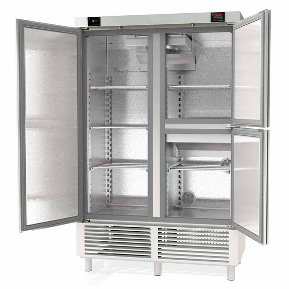 Vaiotec Topline Reifeschrank Dry-Aging 2 Zonen, Edelstahl, Abtropfen und Trocknen, 956 + 245 Liter, 1370 x 735 mm Vaiotec Topline Reifeschrank Dry-Aging 2 Zonen, Edelstahl, Abtropfen und Trocknen, 956 + 245 Liter, 1370 x 735 mm