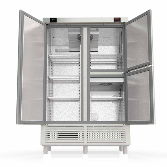 Vaiotec Topline Reifeschrank Dry-Aging 2 Zonen, Edelstahl, Abtropfen und Trocknen, 956 + 245 Liter, 1370 x 735 mm 1 Vaiotec Topline Reifeschrank Dry-Aging 2 Zonen, Edelstahl, Abtropfen und Trocknen, 956 + 245 Liter, 1370 x 735 mm
