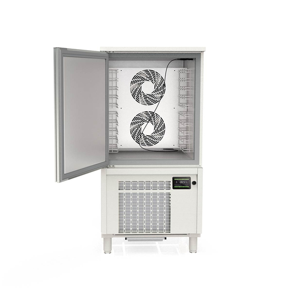 Vaiotec Topline Schockfroster Edelstahl, für 10x GN1/1 (40 mm) oder 10x EN 60x40, 800 x 800 mm 1 Vaiotec Topline Schockfroster Edelstahl, für 10x GN1/1 (40 mm) oder 10x EN 60x40, 800 x 800 mm