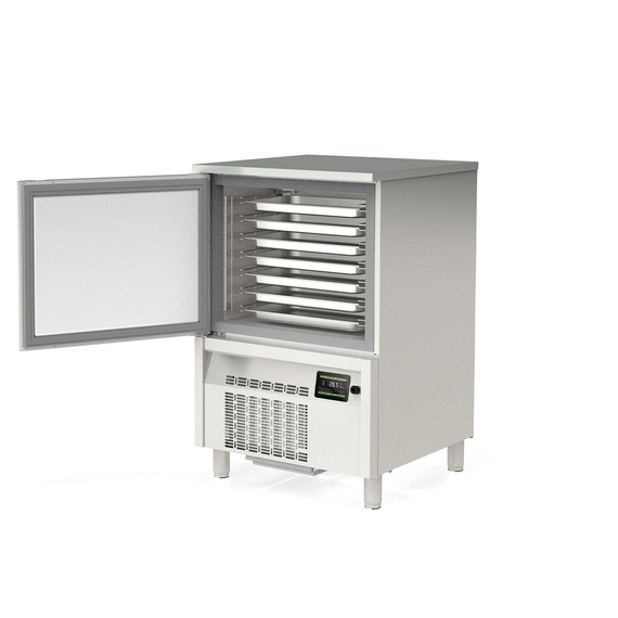 Vaiotec Topline Schockfroster Edelstahl, für 7x GN1/1 (40 mm) oder 7x EN 60x40, 800 x 800 mm 1 Vaiotec Topline Schockfroster Edelstahl, für 7x GN1/1 (40 mm) oder 7x EN 60x40, 800 x 800 mm