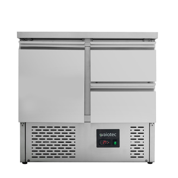 Vaiotec Kühltisch Mini / 2-fach - mit 1 Tür & 2 Schubladen, 900 x 700 mm Vaiotec Kühltisch Mini / 2-fach - mit 1 Tür & 2 Schubladen, 900 x 700 mm
