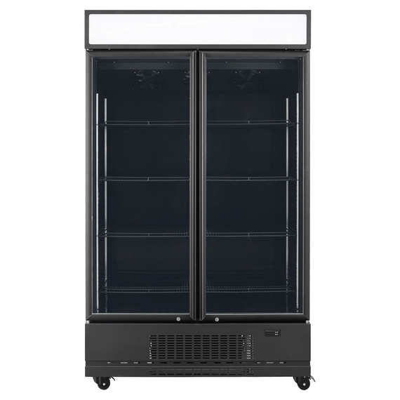 Vaiotec Topline Getränkekühlschrank 2 Türen / 1040 Liter mit Leuchtaufsatz "schwarz", 1280 x 742 mm Vaiotec Topline Getränkekühlschrank 2 Türen / 1040 Liter mit Leuchtaufsatz "schwarz", 1280 x 742 mm