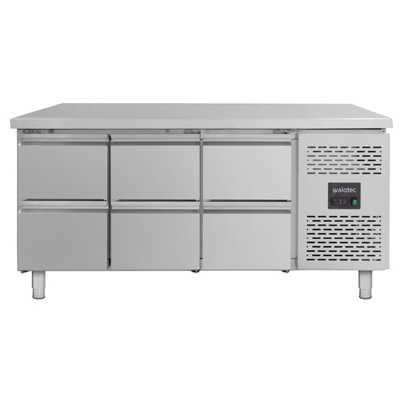 Vaiotec Kühltisch / 6 Schubladen - Monoblock, 1795 x 700 mm Vaiotec Kühltisch / 6 Schubladen - Monoblock, 1795 x 700 mm