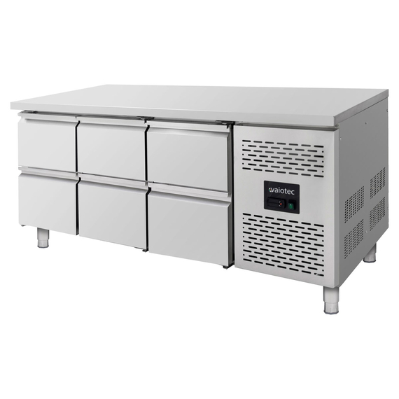Vaiotec Kühltisch / 6 Schubladen - Monoblock, 1795 x 700 mm 1 Vaiotec Kühltisch / 6 Schubladen - Monoblock, 1795 x 700 mm