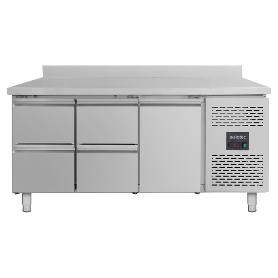Vaiotec Kühltisch / 1 Tür & 4 Schubladen inkl. Aufkantung - Monoblock, 1795 x 700 mm Vaiotec Kühltisch / 1 Tür & 4 Schubladen inkl. Aufkantung - Monoblock, 1795 x 700 mm