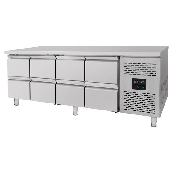 Vaiotec Kühltisch / 8 Schubladen - Monoblock, 2230 x 700 mm 1 Vaiotec Kühltisch / 8 Schubladen - Monoblock, 2230 x 700 mm