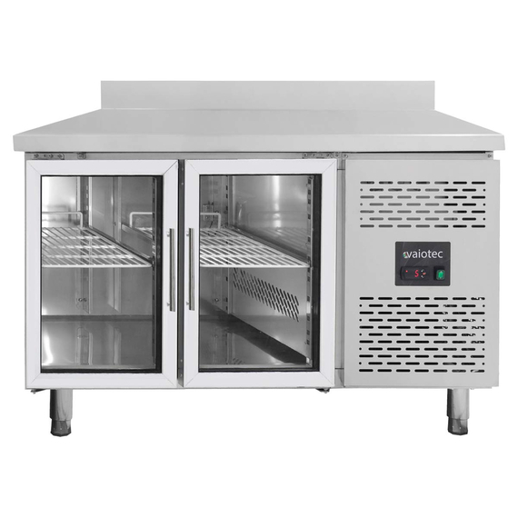 Vaiotec Kühltisch / 2 Glastüren inkl. Aufkantung - Monoblock, 1360 x 700 mm Vaiotec Kühltisch / 2 Glastüren inkl. Aufkantung - Monoblock, 1360 x 700 mm