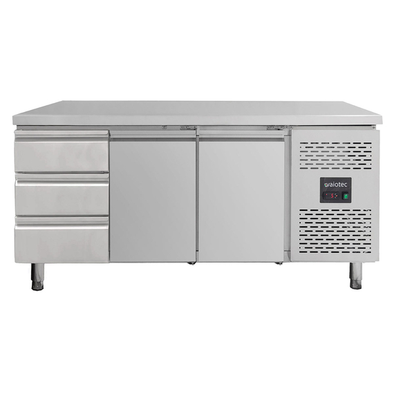 Vaiotec Kühltisch / 2 Türen & 3 Schubladen links - Monoblock, 1795 x 700 mm Vaiotec Kühltisch / 2 Türen & 3 Schubladen links - Monoblock, 1795 x 700 mm