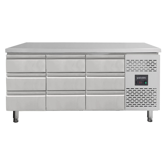 Vaiotec Kühltisch / 9 Schubladen - Monoblock, 1795 x 700 mm Vaiotec Kühltisch / 9 Schubladen - Monoblock, 1795 x 700 mm
