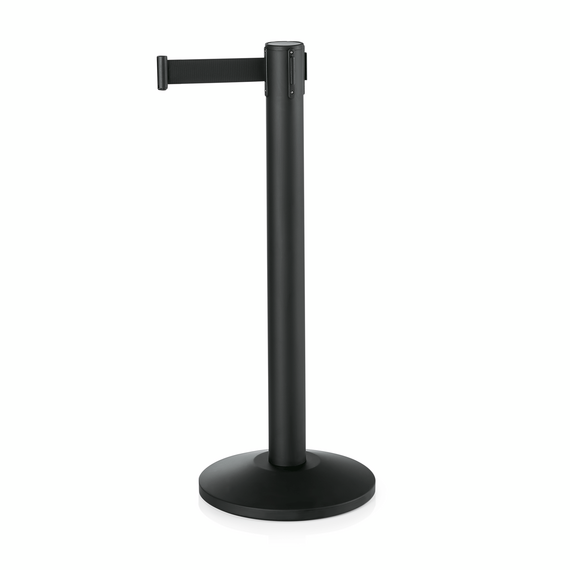 Was Germany Abgrenzungspfosten Set LARGEFLEX, schwarz, 4,5 m, schwarzes Gurtband, Set á 2 Stück, pulverbeschichtet, Stahl Was Germany Abgrenzungspfosten Set LARGEFLEX, schwarz, 4,5 m, schwarzes Gurtband, Set á 2 Stück, pulverbeschichtet, Stahl