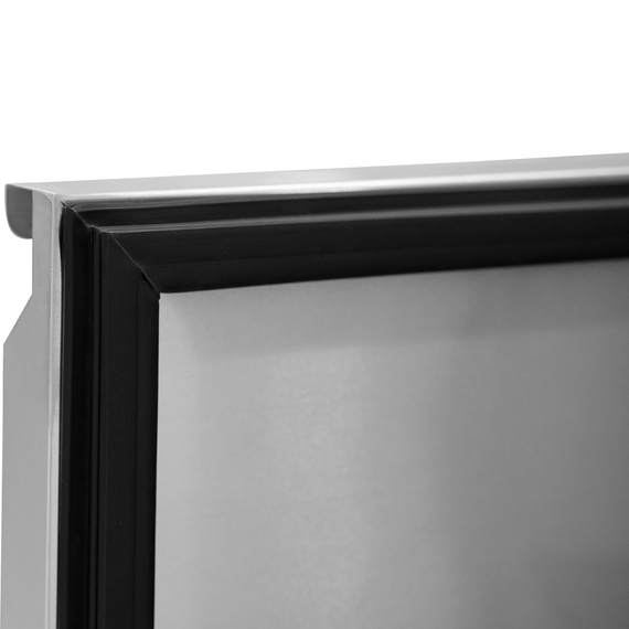 Vaiotec Salattheke / 4-fach mit Türen, Glasaufbau, für 6x GN 1/1 "schwarz", 2500 x 800 mm 3 Vaiotec Salattheke / 4-fach mit Türen, Glasaufbau, für 6x GN 1/1 "schwarz", 2500 x 800 mm