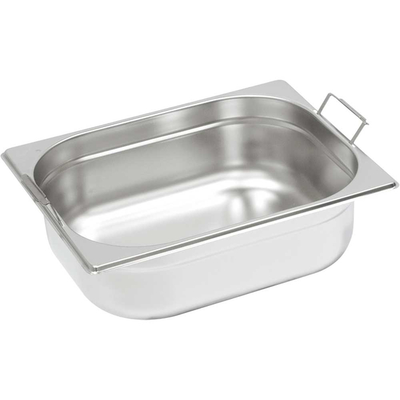 Gastronormbehälter GN 1/2 (200 mm) mit Fallgriffen, Serie Basic von Stalgast Gastronormbehälter GN 1/2 (200 mm) mit Fallgriffen, Serie Basic von Stalgast