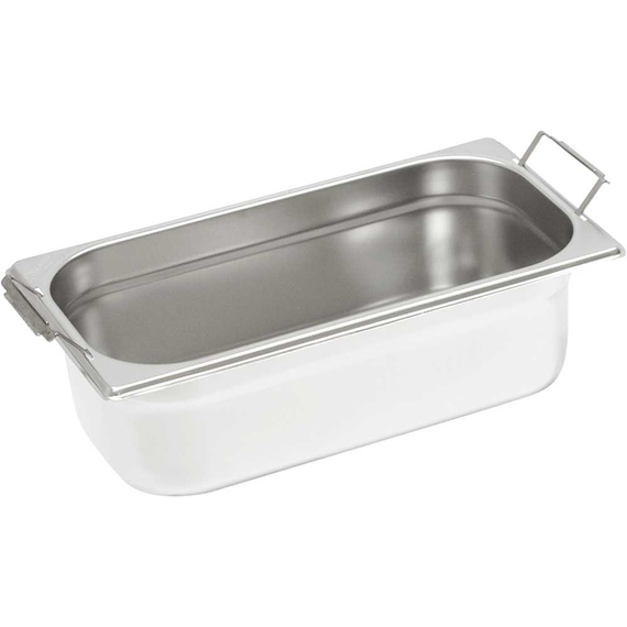 Stalgast Gastronormbehälter mit Fallgriffen, Serie Basic, GN 1/3, H. 100 mm Stalgast Gastronormbehälter mit Fallgriffen, Serie Basic, GN 1/3, H. 100 mm
