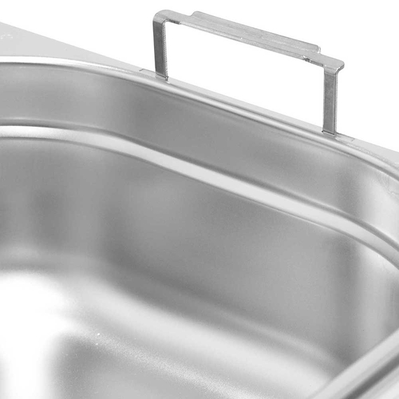 Stalgast Edelstahl Gastronormbehälter Serie STANDARD, GN 1/6 (100mm), mit Fallgriffen 1 Stalgast Edelstahl Gastronormbehälter Serie STANDARD, GN 1/6 (100mm), mit Fallgriffen