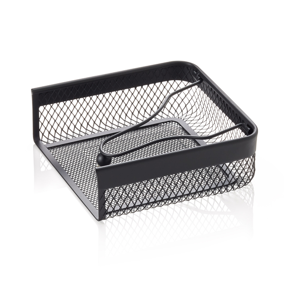 Was Germany Serviettenhalter, 19 x 19 x 6,5 cm, schwarz, Metall Was Germany Serviettenhalter, 19 x 19 x 6,5 cm, schwarz, Metall