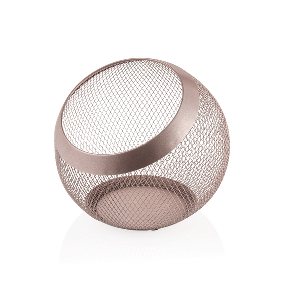Was Germany Korb, Ø 24 cm, Höhe 24 cm, rosé gold pulverbeschichtet, Metall Was Germany Korb, Ø 24 cm, Höhe 24 cm, rosé gold pulverbeschichtet, Metall