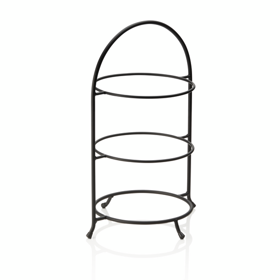 Was Germany Etagere, 3-stufig, 46,5 x 33 cm, schwarz pulverbeschichtet, Stahl Was Germany Etagere, 3-stufig, 46,5 x 33 cm, schwarz pulverbeschichtet, Stahl