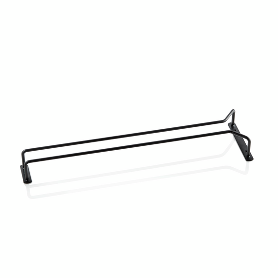Was Germany Gläserschiene, 61,5 cm, schwarz, Eisen, pulverbeschichtet Was Germany Gläserschiene, 61,5 cm, schwarz, Eisen, pulverbeschichtet