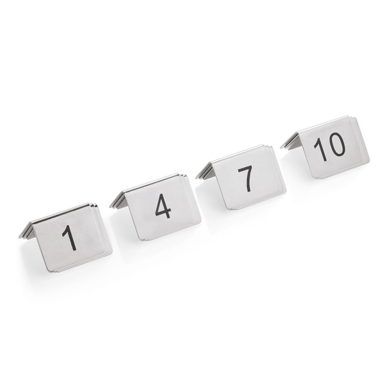 Was Germany Tischnummernschild Set 1-12, 5 x 5 x 5,5 cm, 12-teilig, Chromnickelstahl Was Germany Tischnummernschild Set 1-12, 5 x 5 x 5,5 cm, 12-teilig, Chromnickelstahl