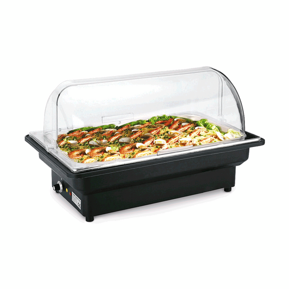Was Germany Elektro Chafing Dish GN 1/1, 56 x 36 x 32 cm, Chromnickelstahl, Polypropylen, Polycarbonat Was Germany Elektro Chafing Dish GN 1/1, 56 x 36 x 32 cm, Chromnickelstahl, Polypropylen, Polycarbonat